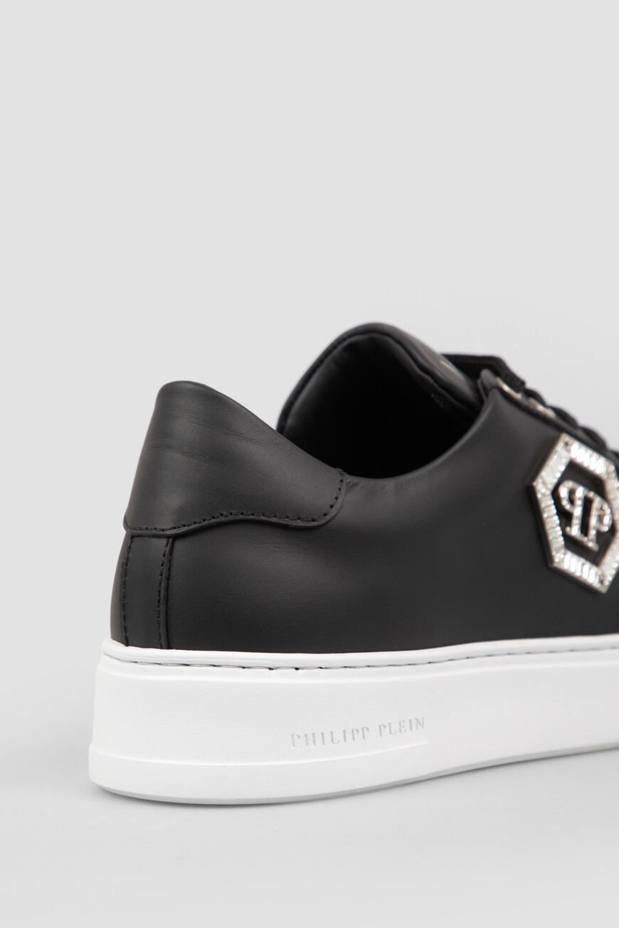 

Сникеры Philipp Plein Модель Lo-Top Crystal Fatale, Черный
