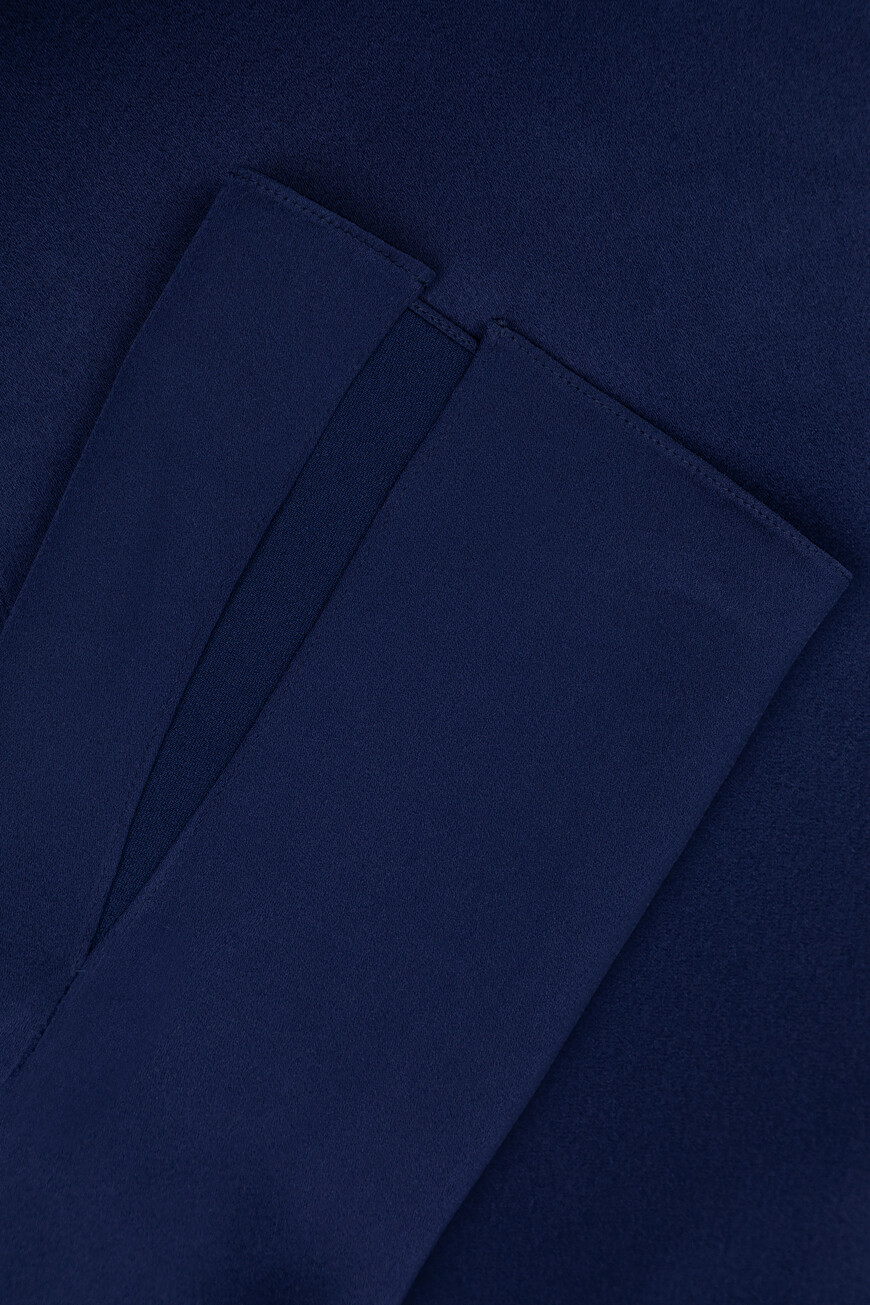 платье  модель shoulder SHOULDER SLEEVE MINI DRESS blue 10