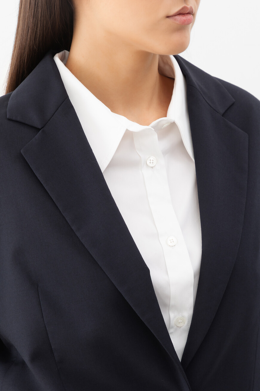 пиджак  FINE WOOL JACKET NAVY купить с доставкой