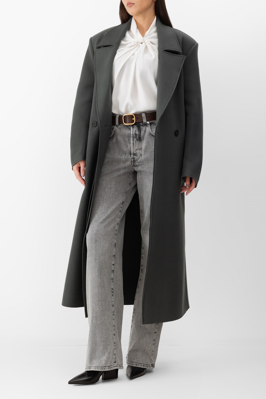 блуза  модель ornate ORNATE BLOUSE GREEN WHITE со скидкой