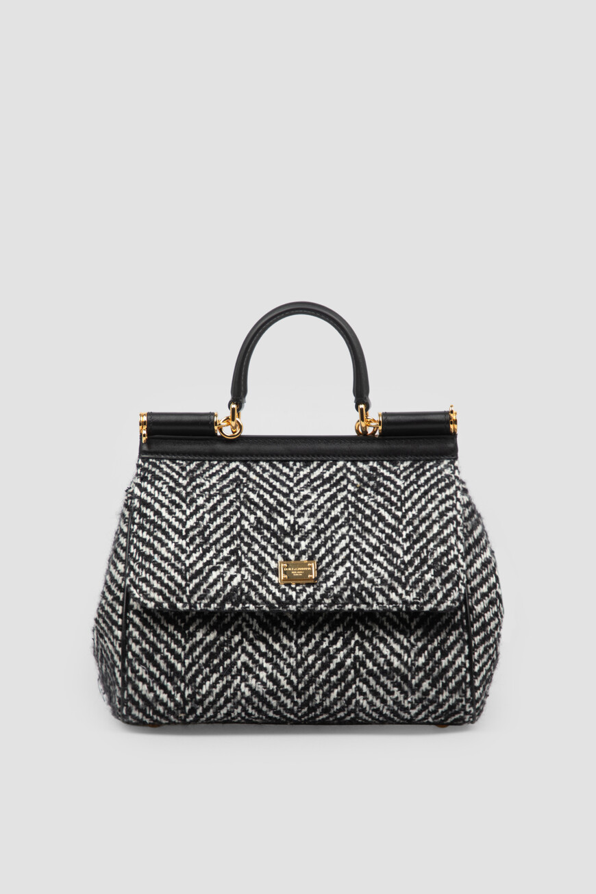 

Сумка Dolce & Gabbana Модель Sicily, Черно-белый