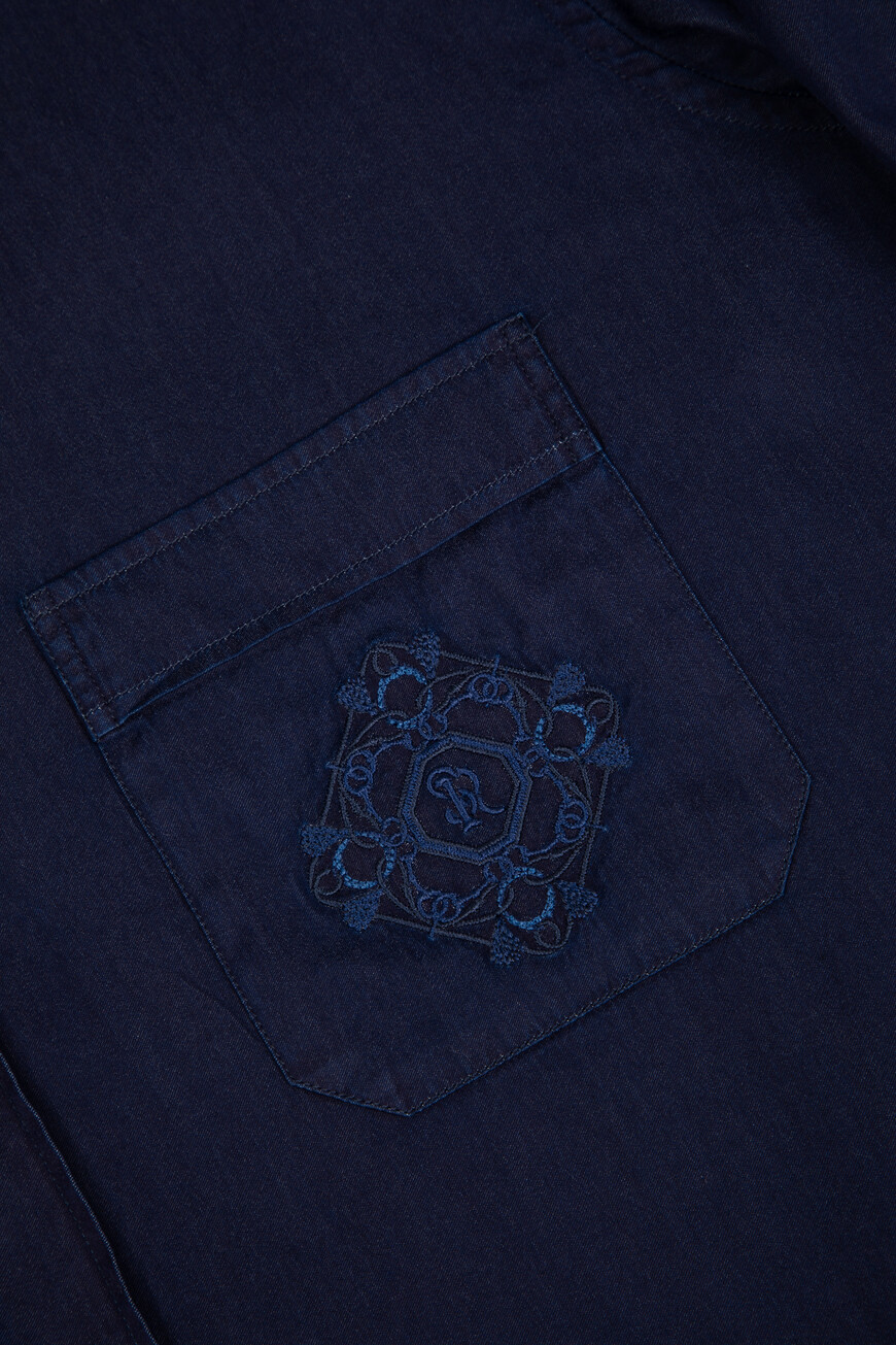 

Рубашка Stefano Ricci, Синий