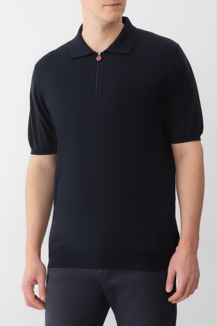 

Поло Kiton Модель Линии «Икона» (`Icon`), Синий