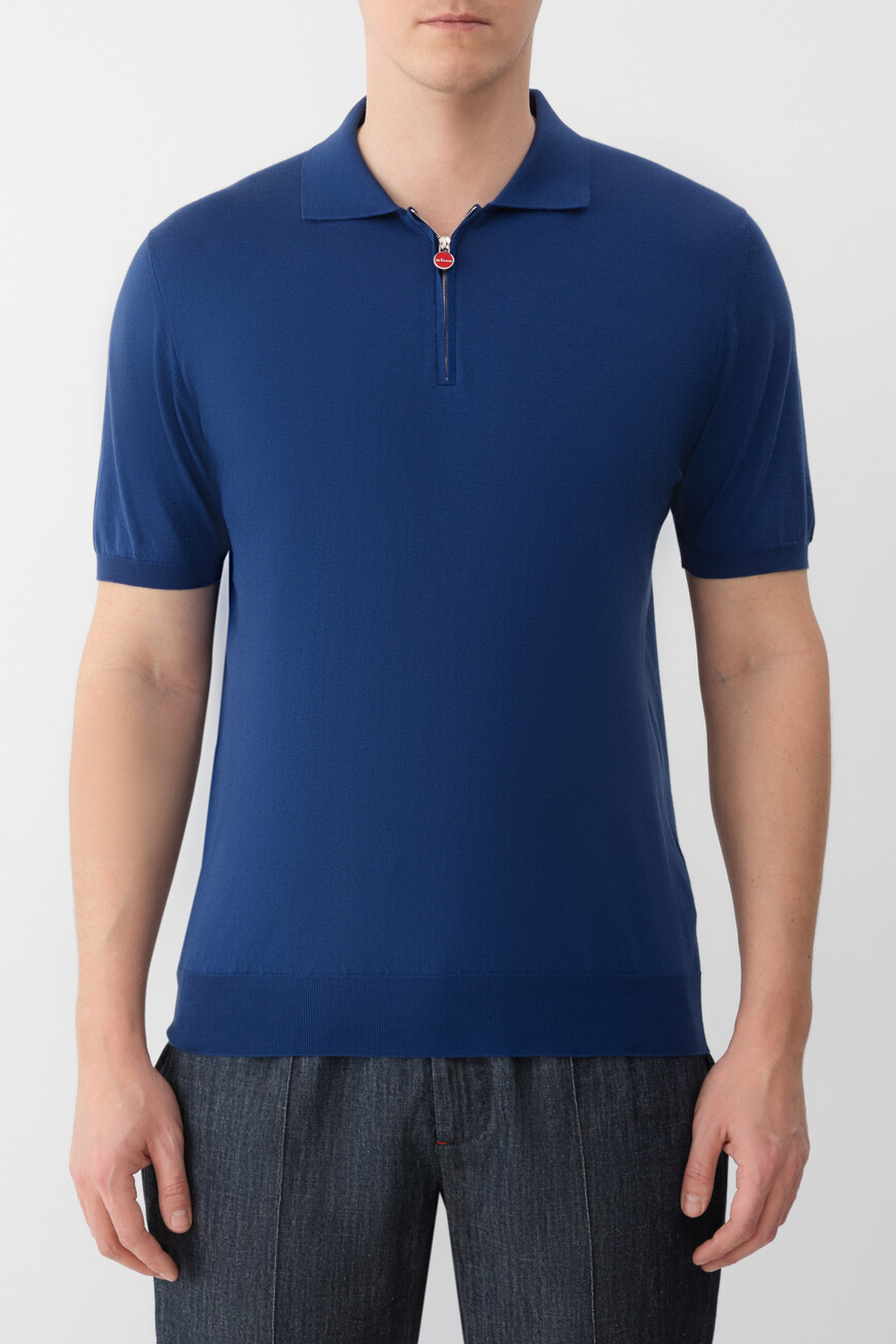 

Поло Kiton Модель Линии «Икона» (`Icon`), Синий