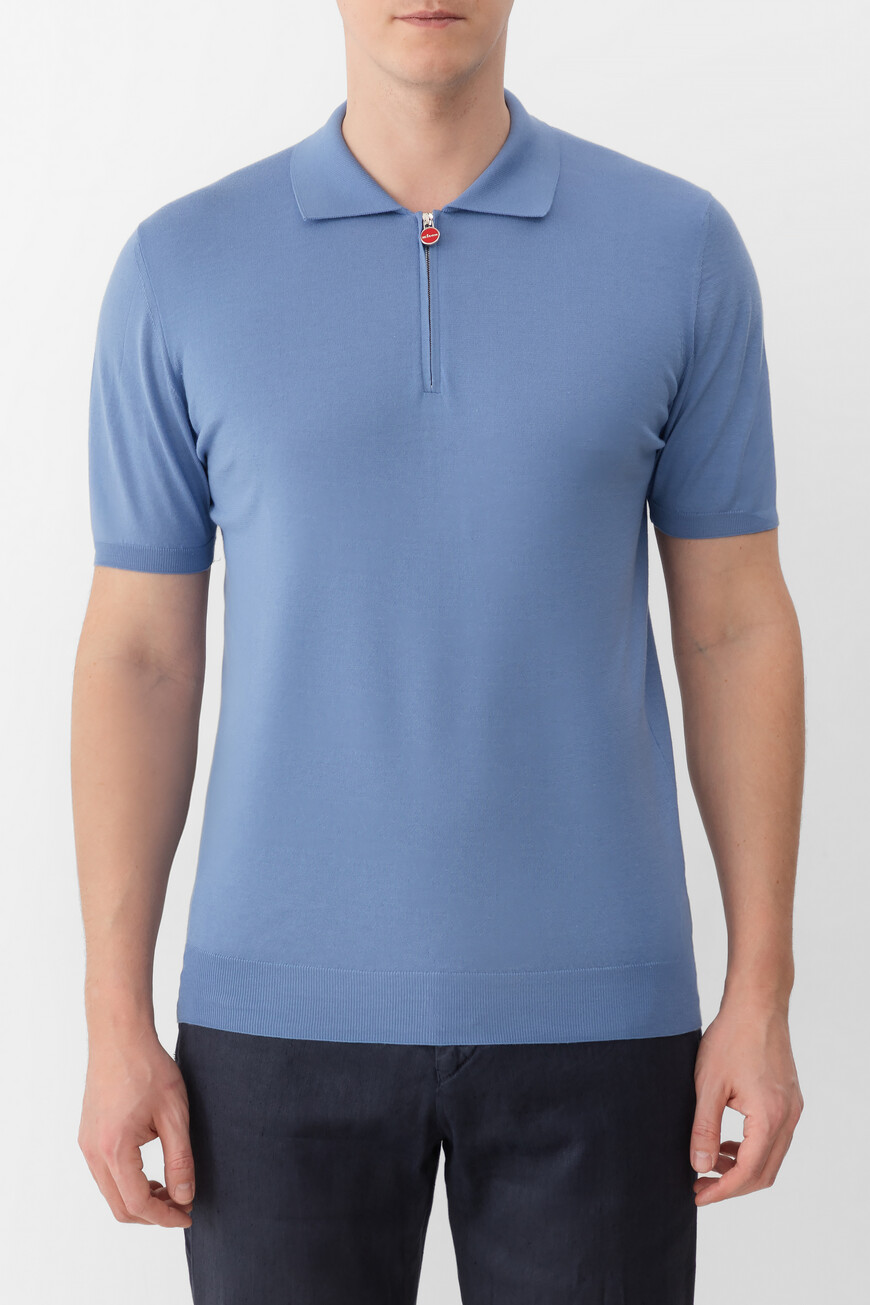 

Поло Kiton Модель Линии «Икона» (`Icon`), Синий