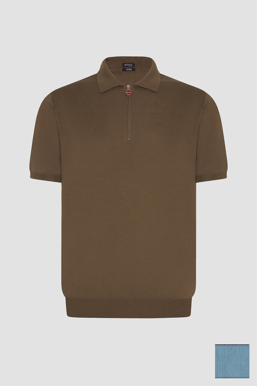 

Поло Kiton Модель Линии Icon, Голубой