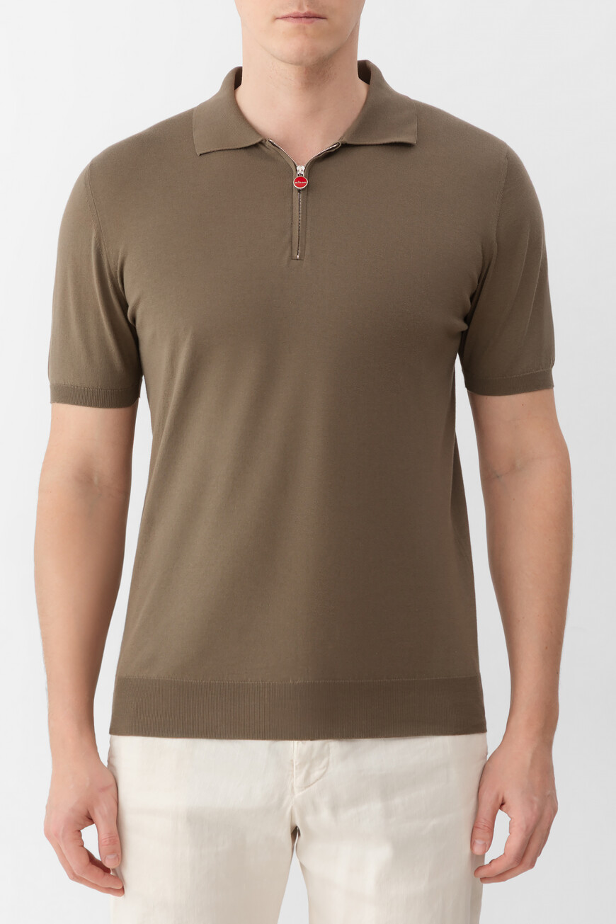 

Поло Kiton Модель Линии «Икона» (`Icon`), Хаки
