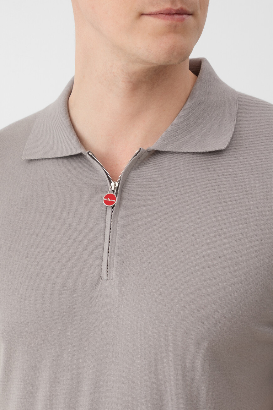 

Поло Kiton Модель Линии «Икона» (`Icon`), Серый