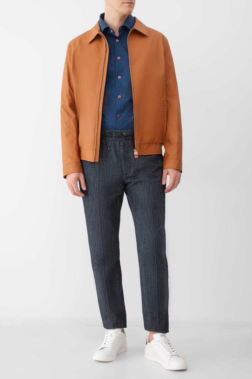 

Рубашка Kiton Модель «Нерано» (`Nerano`), Синий