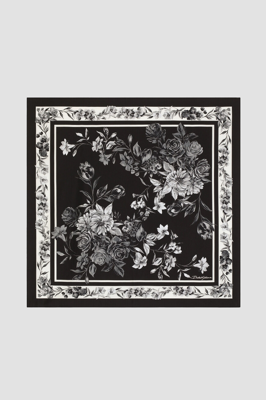 

Платок Dolce & Gabbana, Цветочный принт