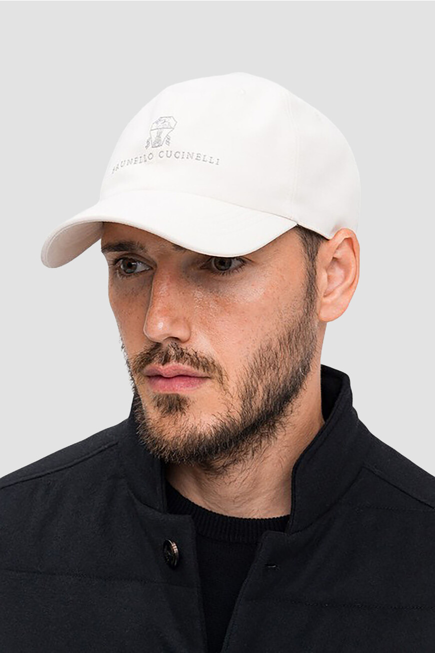 

Бейсболка Brunello Cucinelli, Белый