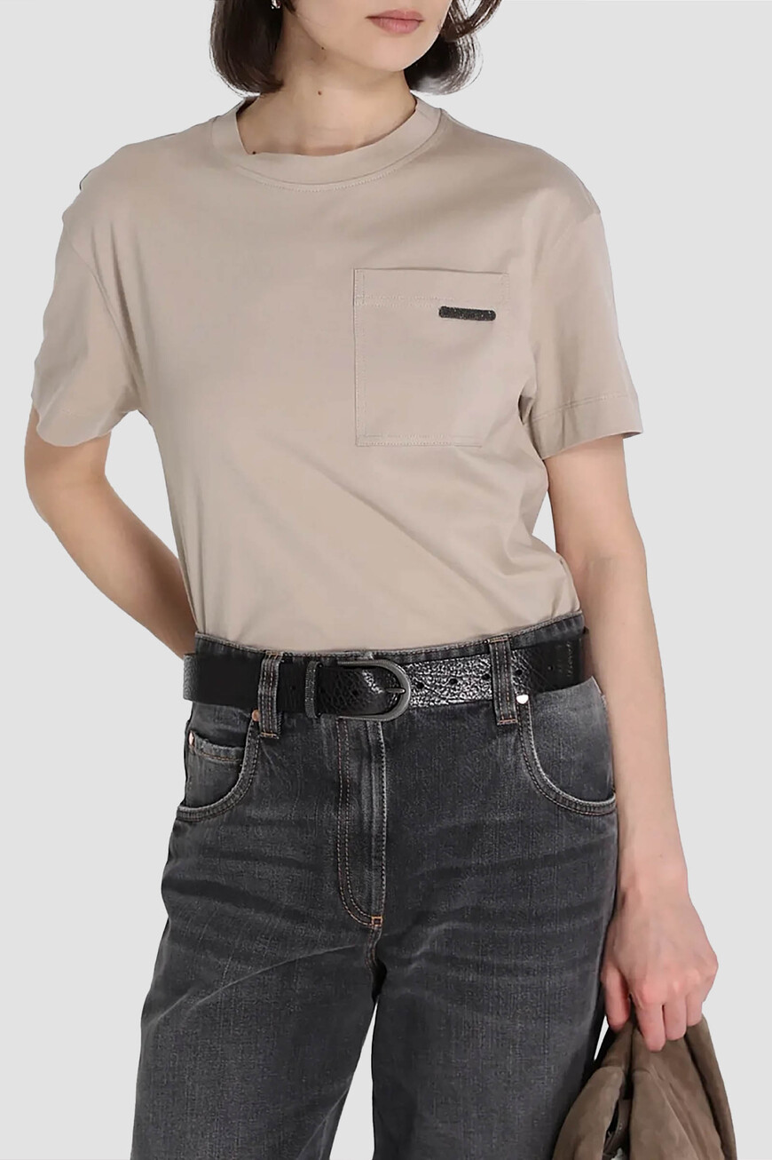 

Футболка Brunello Cucinelli, Бежевый