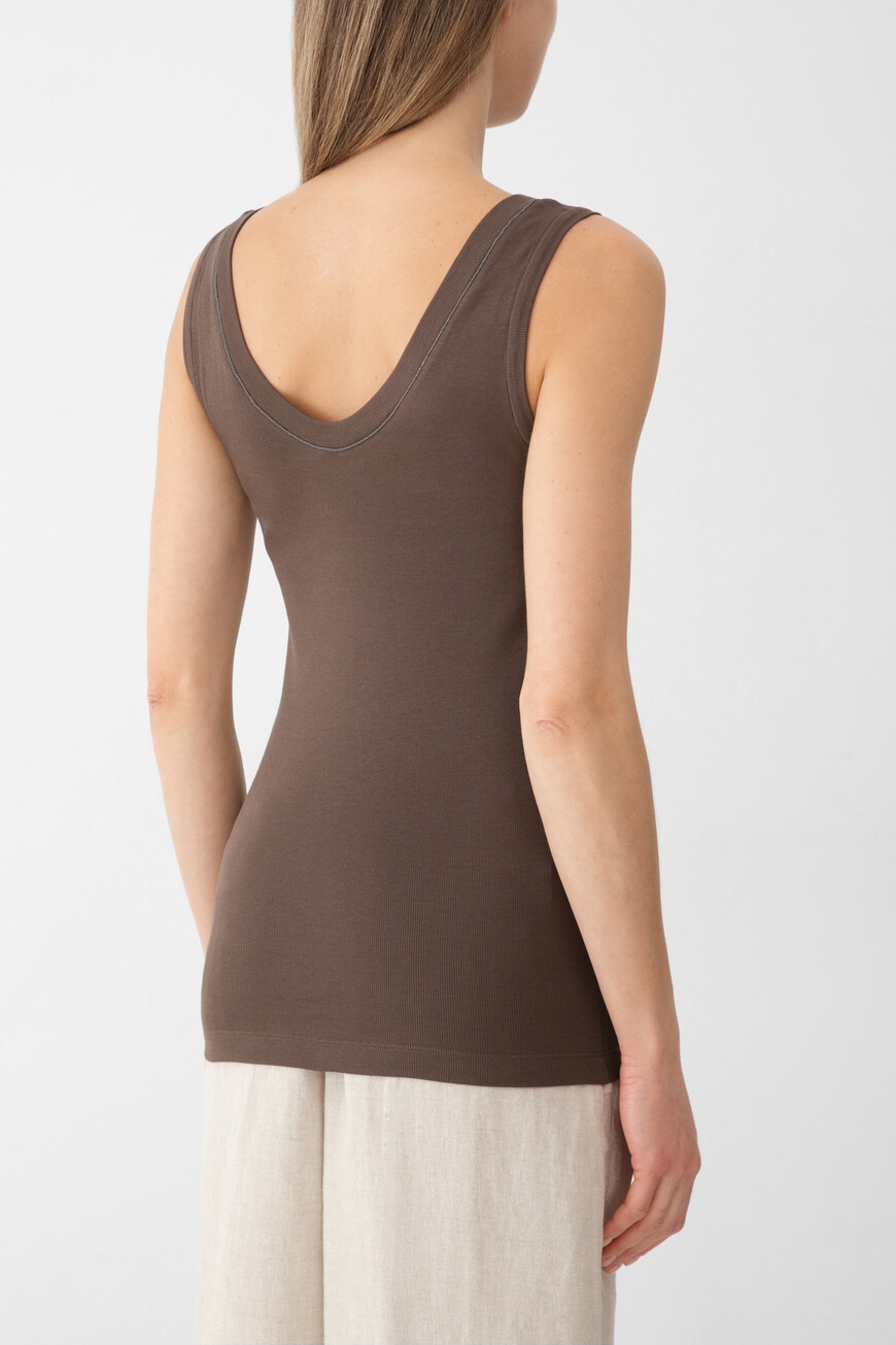 

Майка Brunello Cucinelli, Коричневый