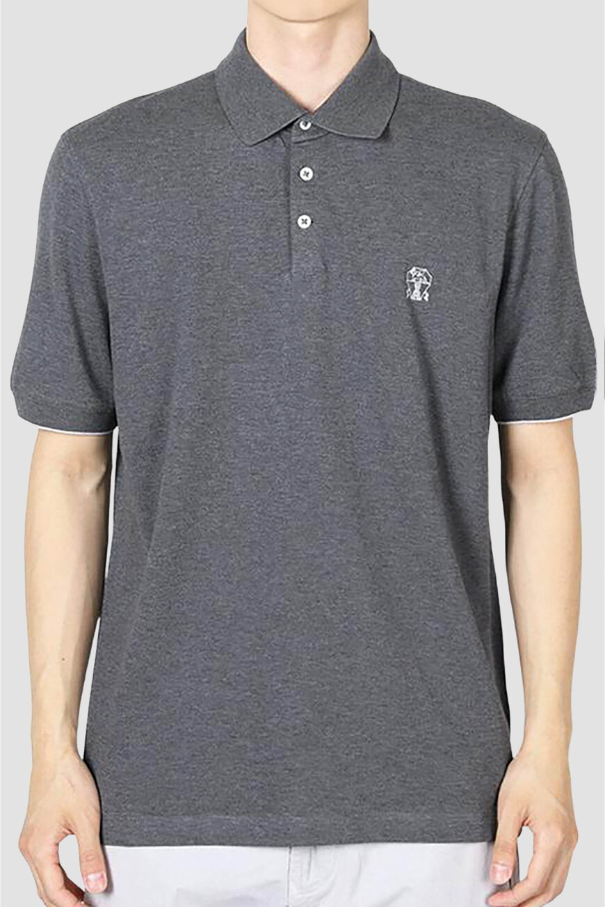 

Поло Brunello Cucinelli, Серый