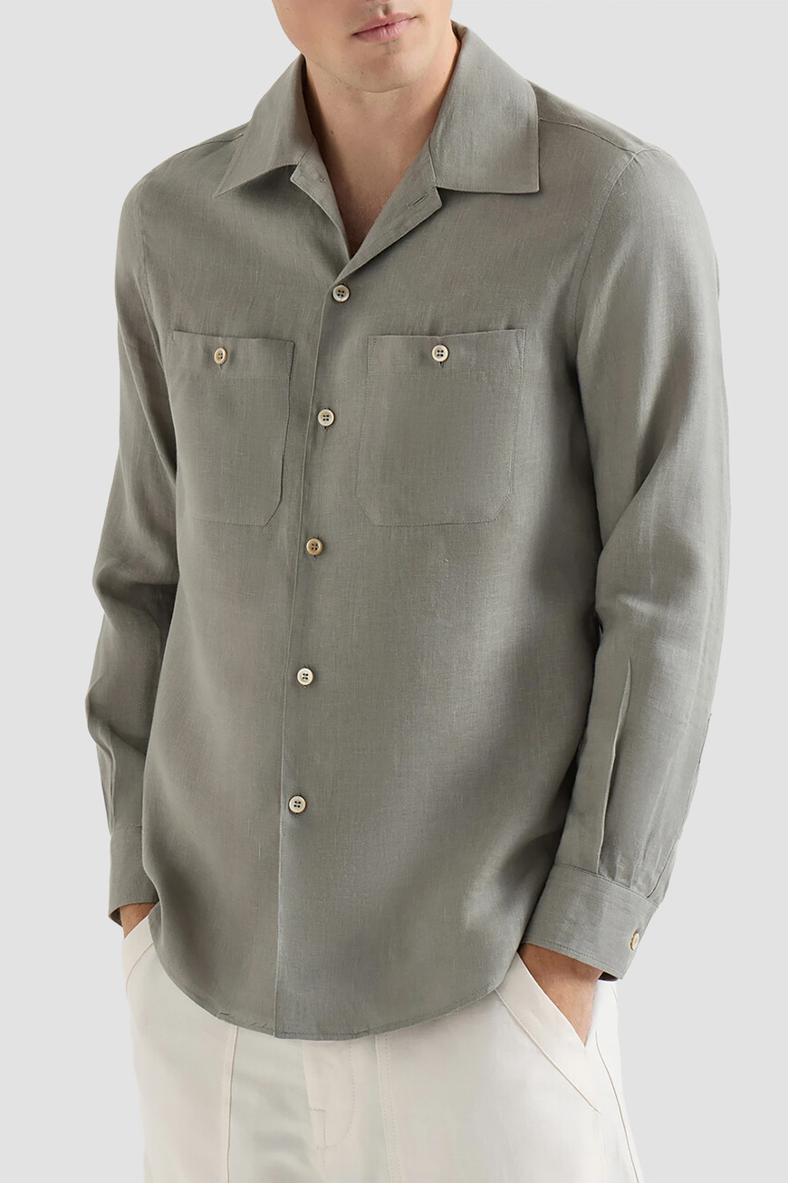 

Рубашка Brunello Cucinelli, Хаки