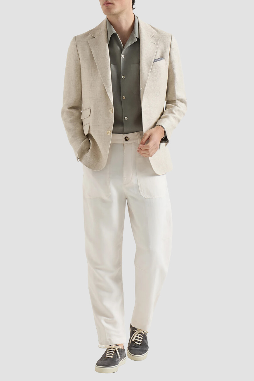 

Рубашка Brunello Cucinelli, Хаки