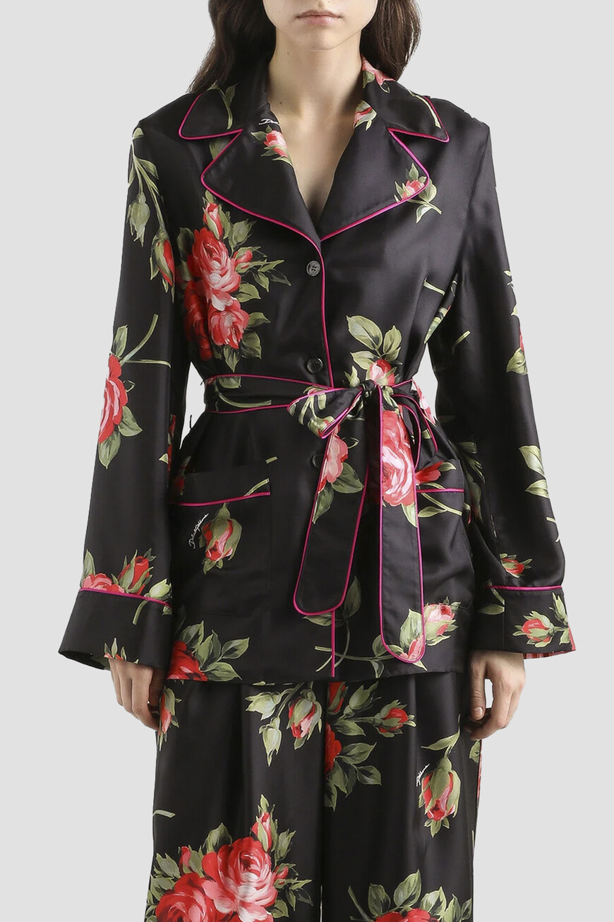 

Рубашка Dolce & Gabbana Модель Vanity, Цветочный принт