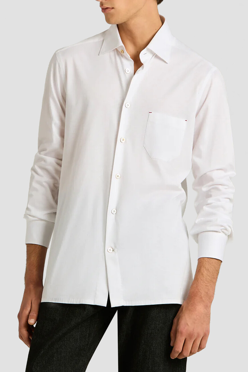 

Рубашка Kiton Модель «Нерано» (`Nerano`), Белый