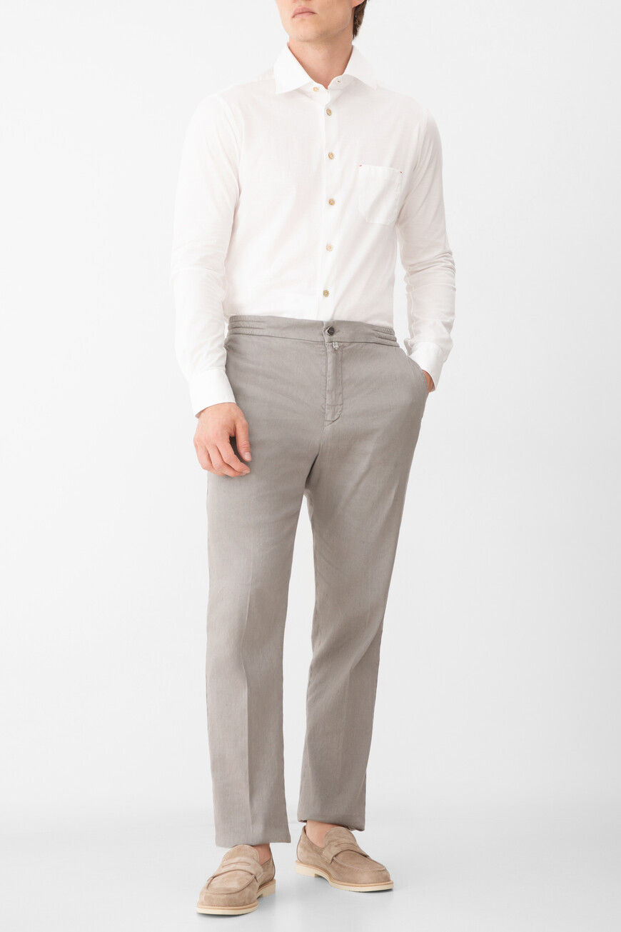 

Рубашка Kiton Модель «Нерано» (`Nerano`), Белый