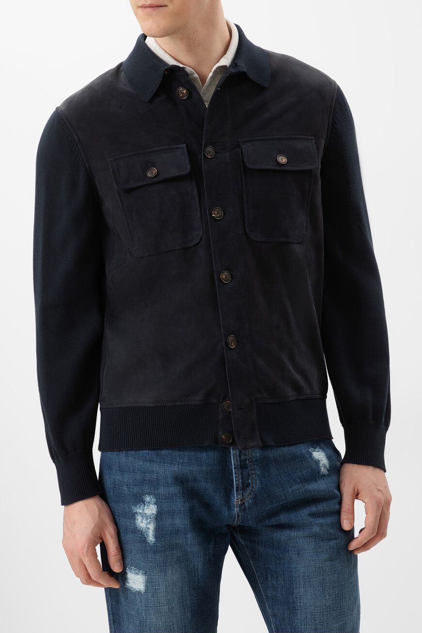 

Куртка Brunello Cucinelli, Т.синий/серый