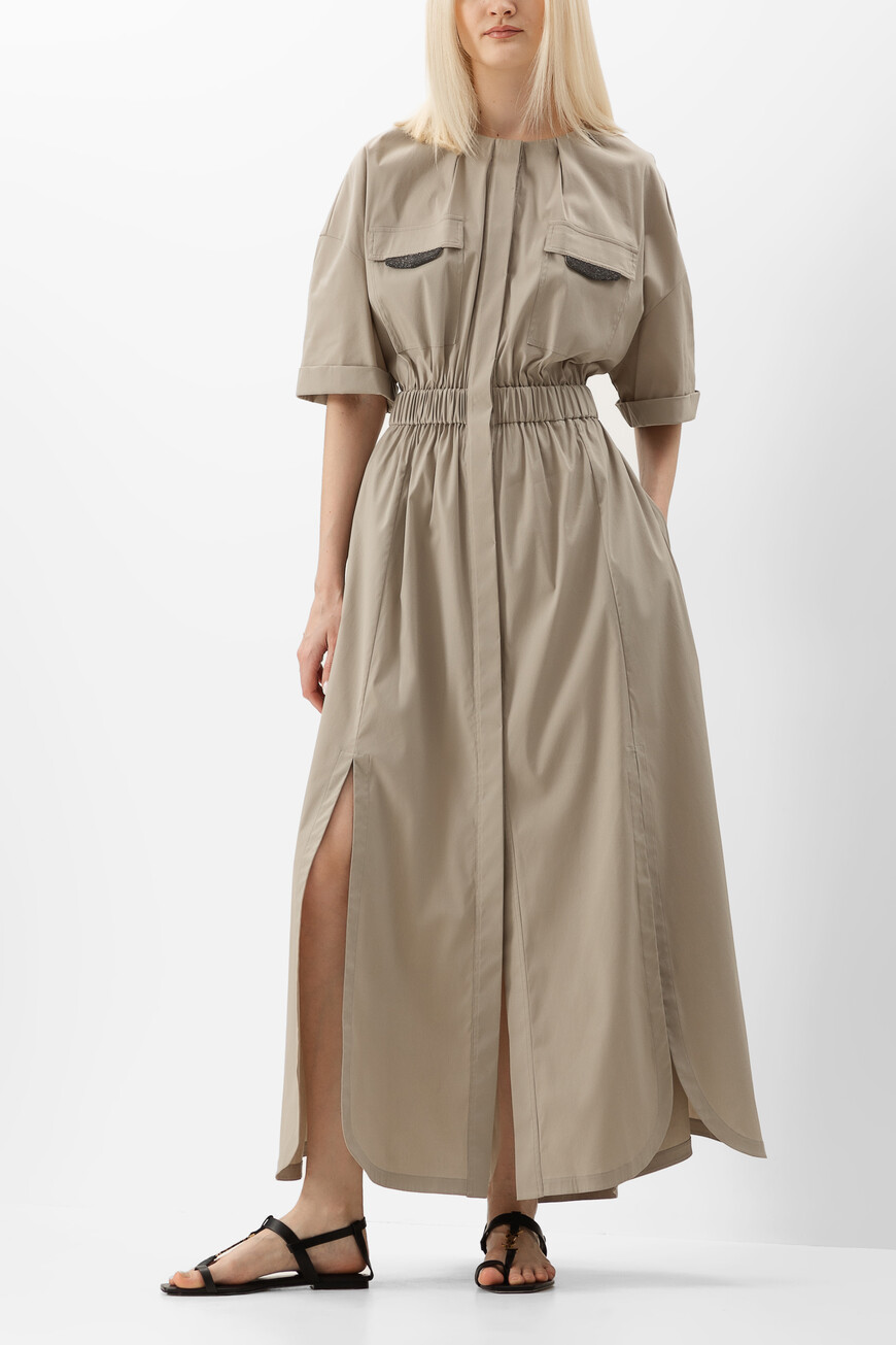 

Платье Brunello Cucinelli, Бежевый