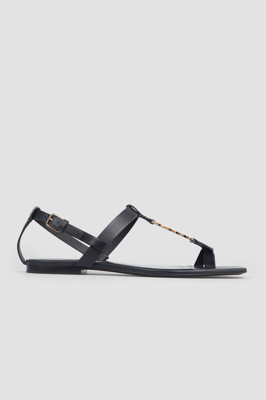 

Сандалии Saint Laurent Модель Cassandra, Черный