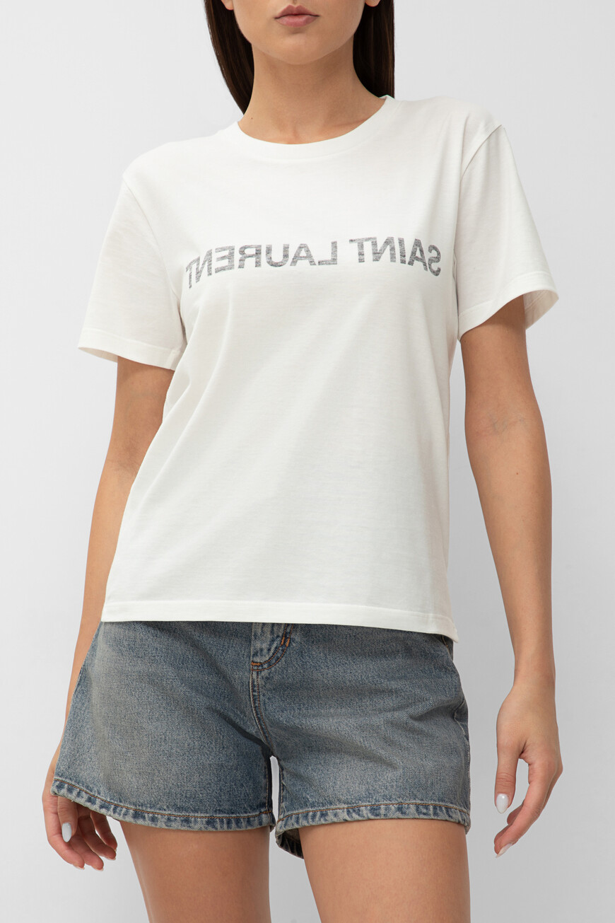 

Футболка Saint Laurent, Белый