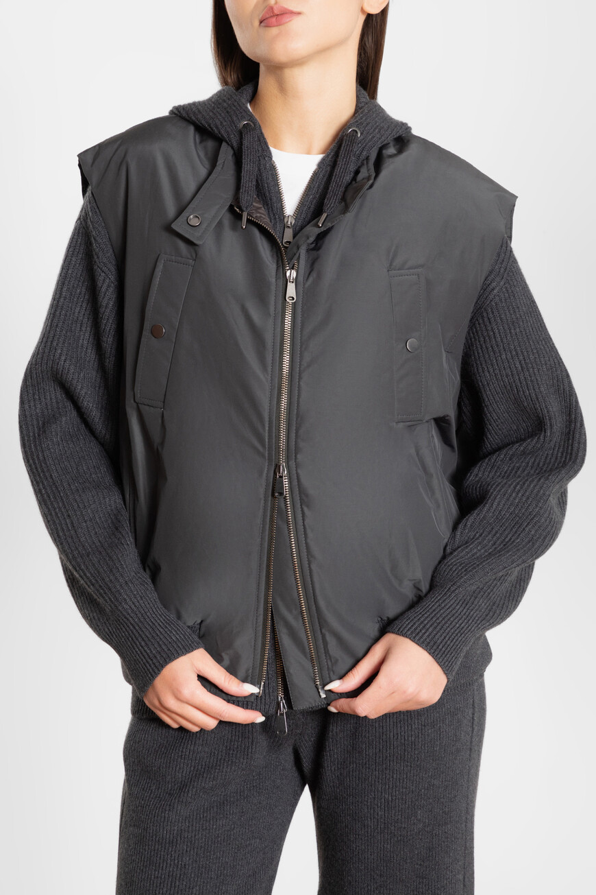 

Комплект Из Кардигана И Жилета Brunello Cucinelli, Черный