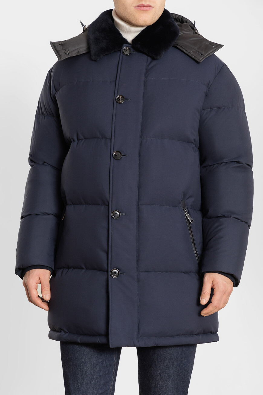 

Пуховик Brioni, Синий