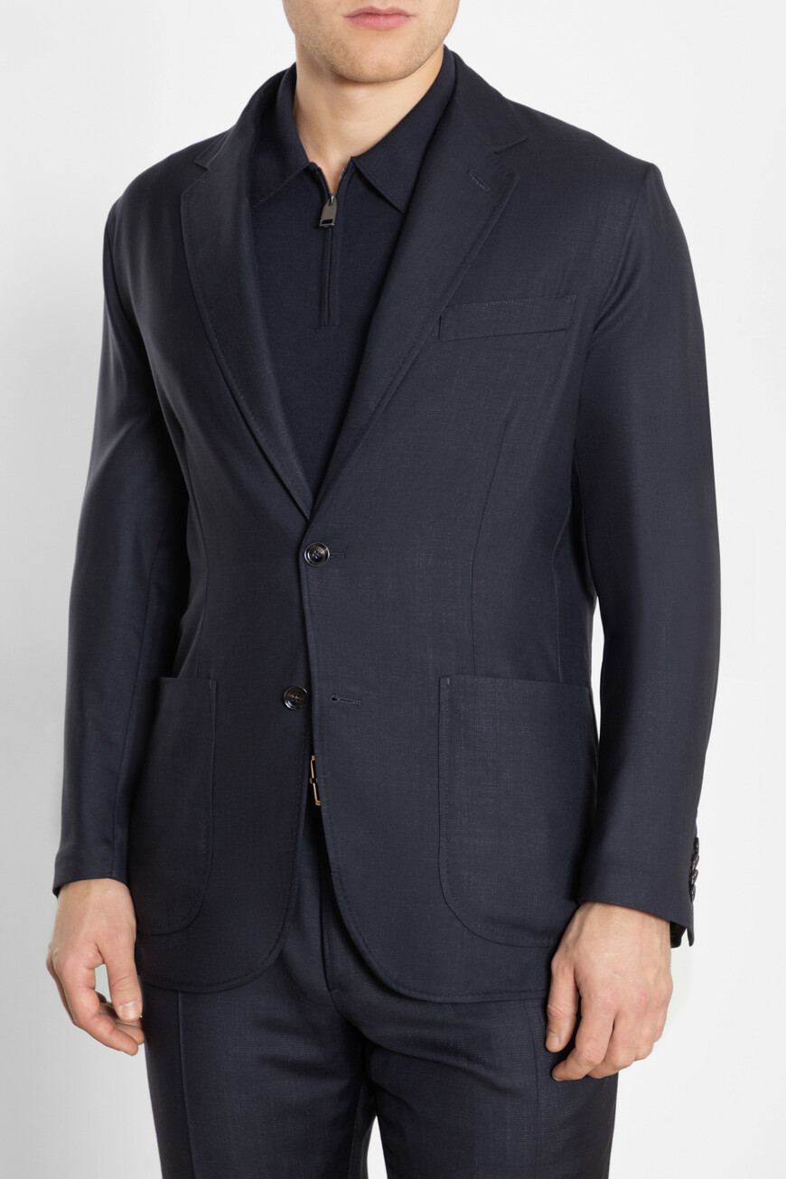 

Пиджак Brioni Модель Plume, Синий