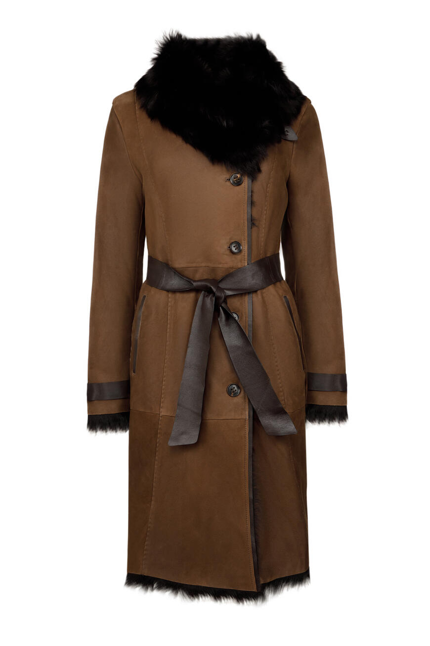 дубленка  KK60850 BROWN фотография