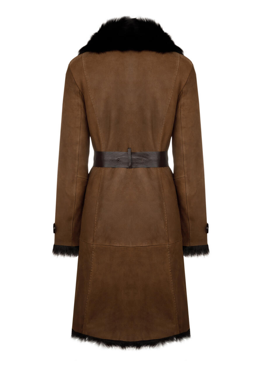 дубленка  KK60850 BROWN по акции