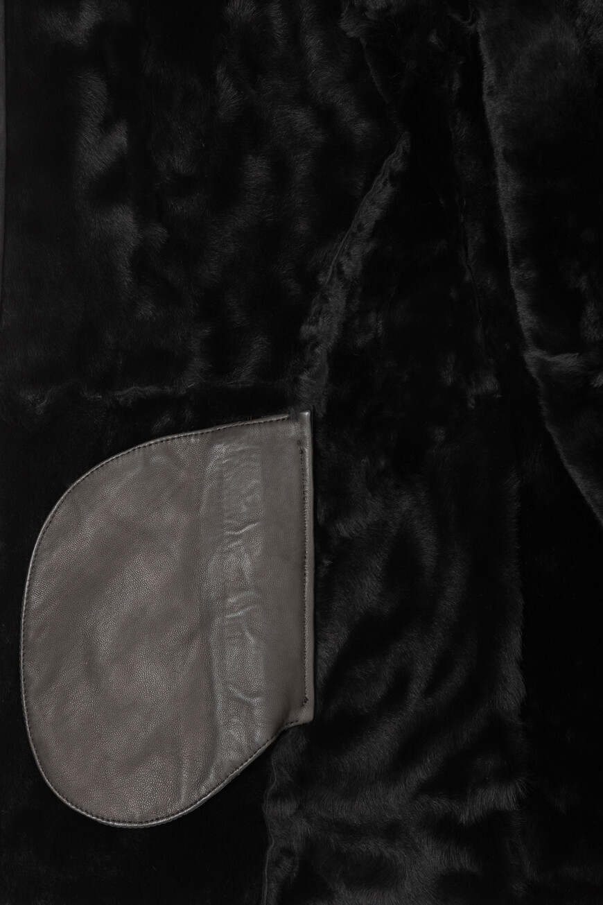 дубленка jennie`s из испании вид сбоку