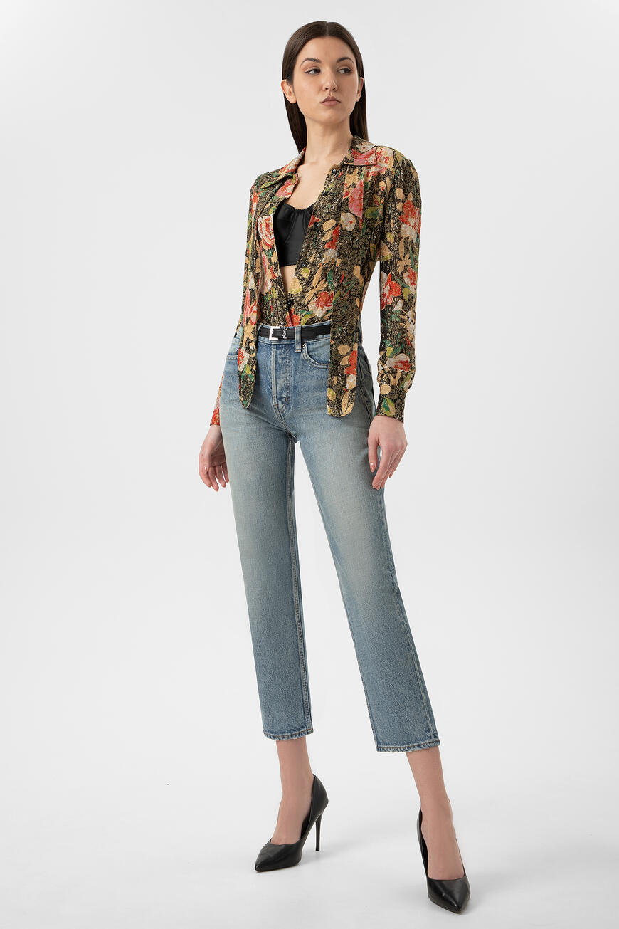 блузка  цветной 437370 Y340H 8494 по акции