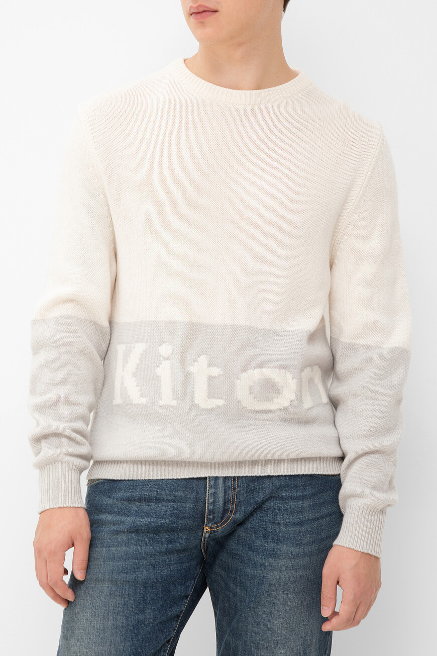

Свитер Kiton, Серый/белый