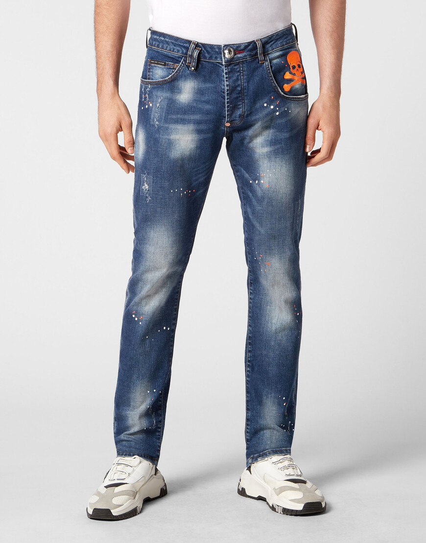 

Джинсы Прямые Philipp Plein, Синий