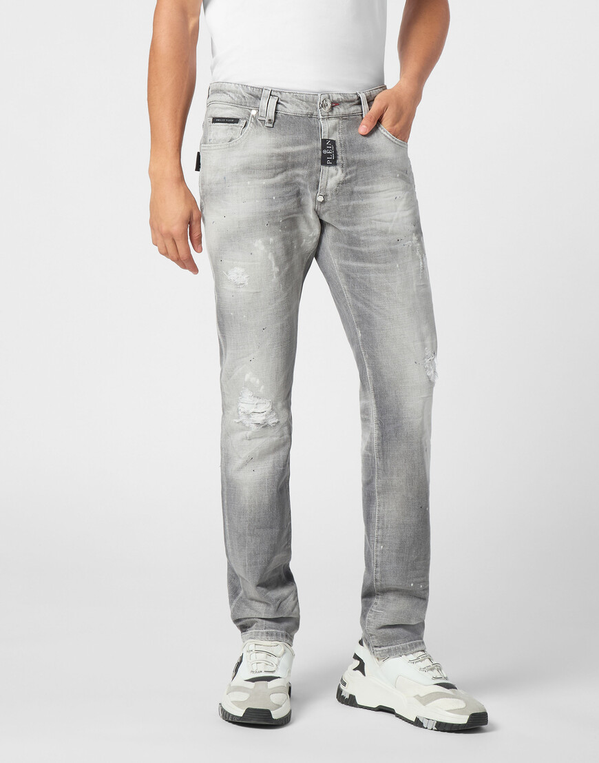 

Джинсы Прямые Philipp Plein, Серый