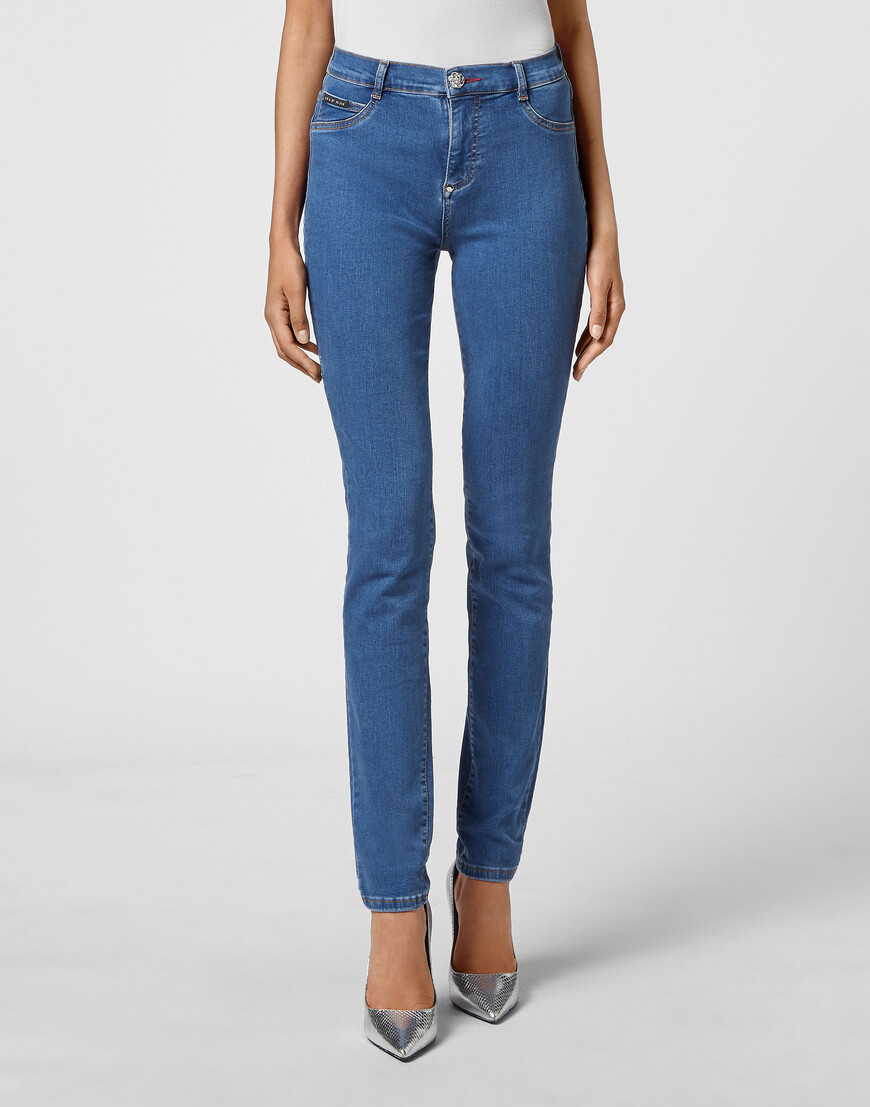 джинсы с высокой посадкой  AAAC-WDT1789-PDE004N_08QT фотография