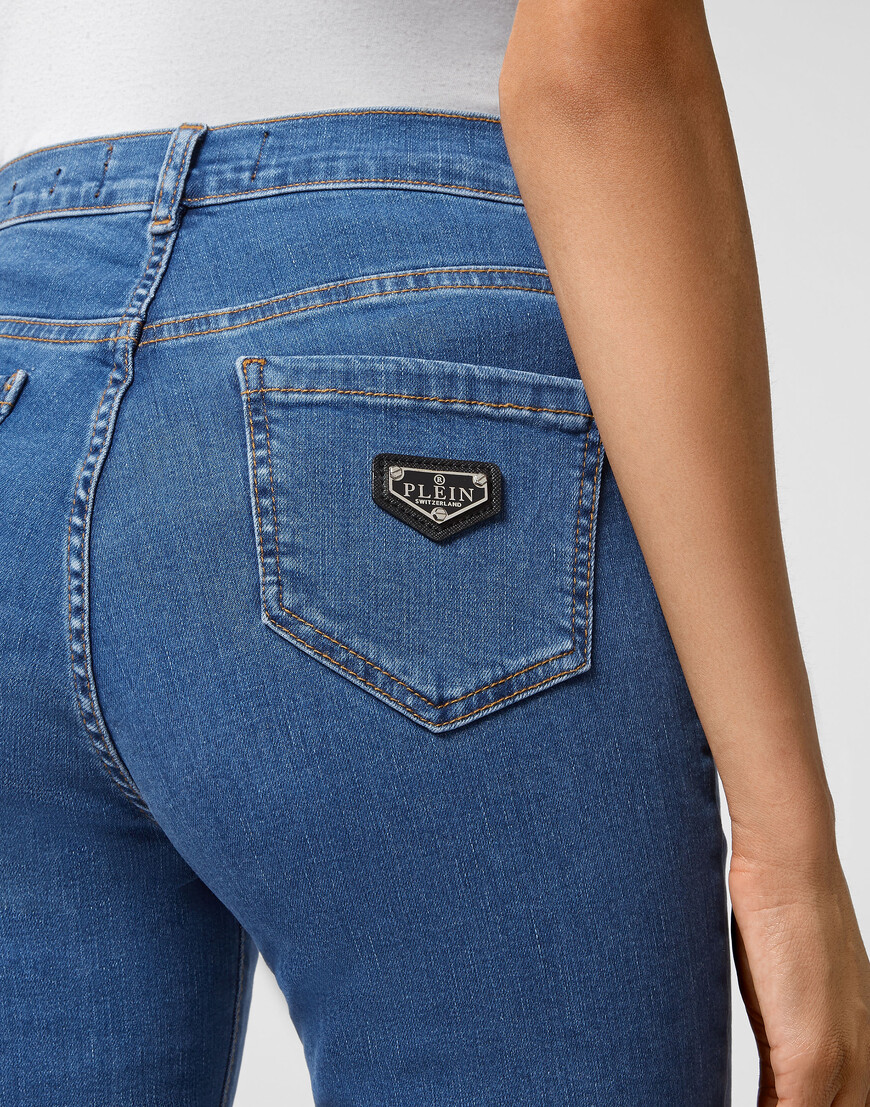 джинсы с высокой посадкой  AAAC-WDT1789-PDE004N_08QT купить с доставкой