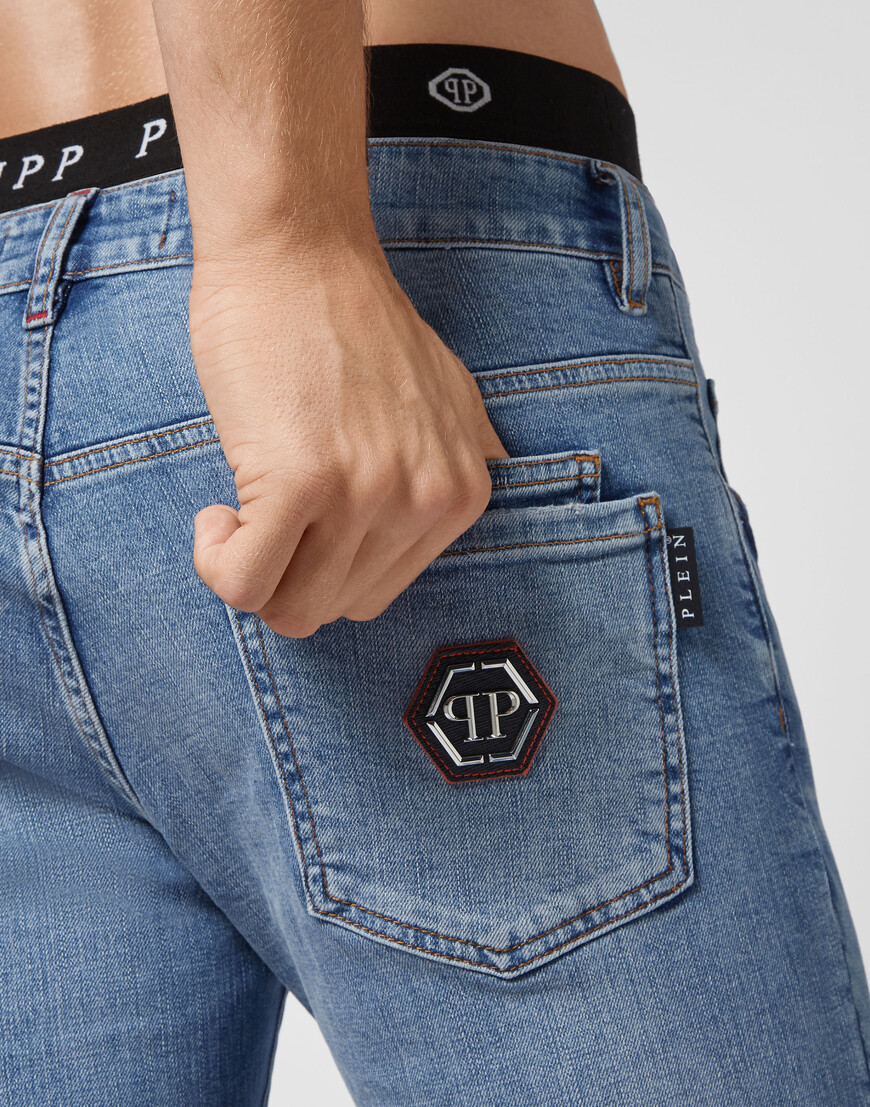 

Джинсы Прямые Philipp Plein, Светло-синий