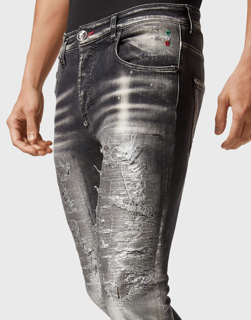 

Скинни Philipp Plein, Серый