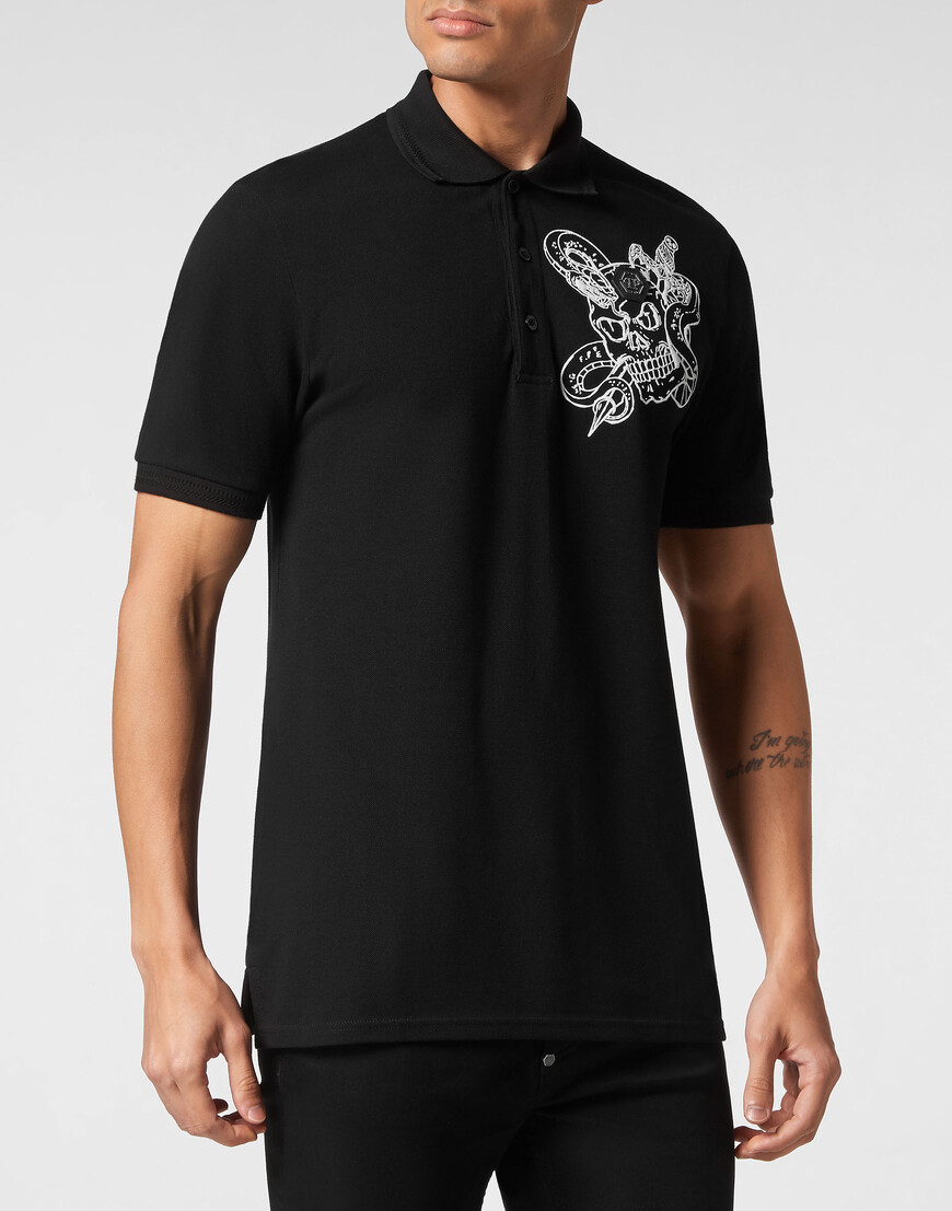 

Поло Philipp Plein, Черный