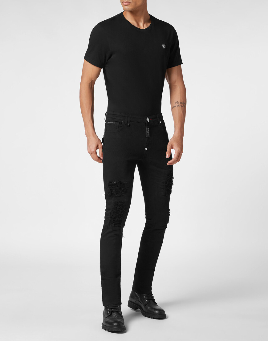 джинсы прямые и зауженные  FACC-MDT3569-PDE004N_02 с промокодом