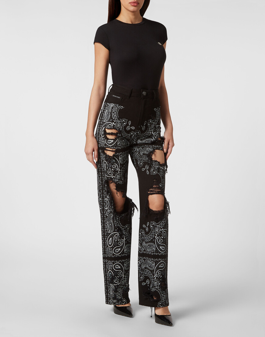 широкие джинсы  FACC-WDT2362-PDE004N_02 с промокодом