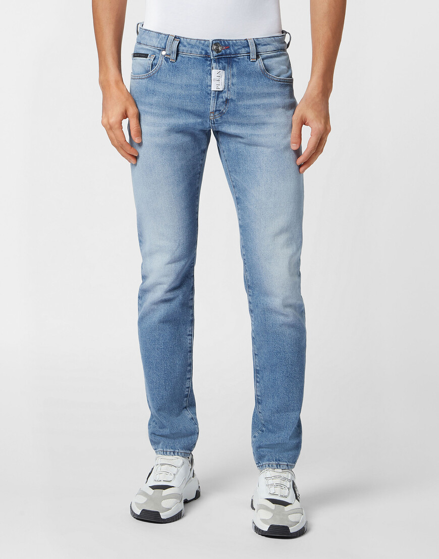 

Скинни Philipp Plein, Голубой