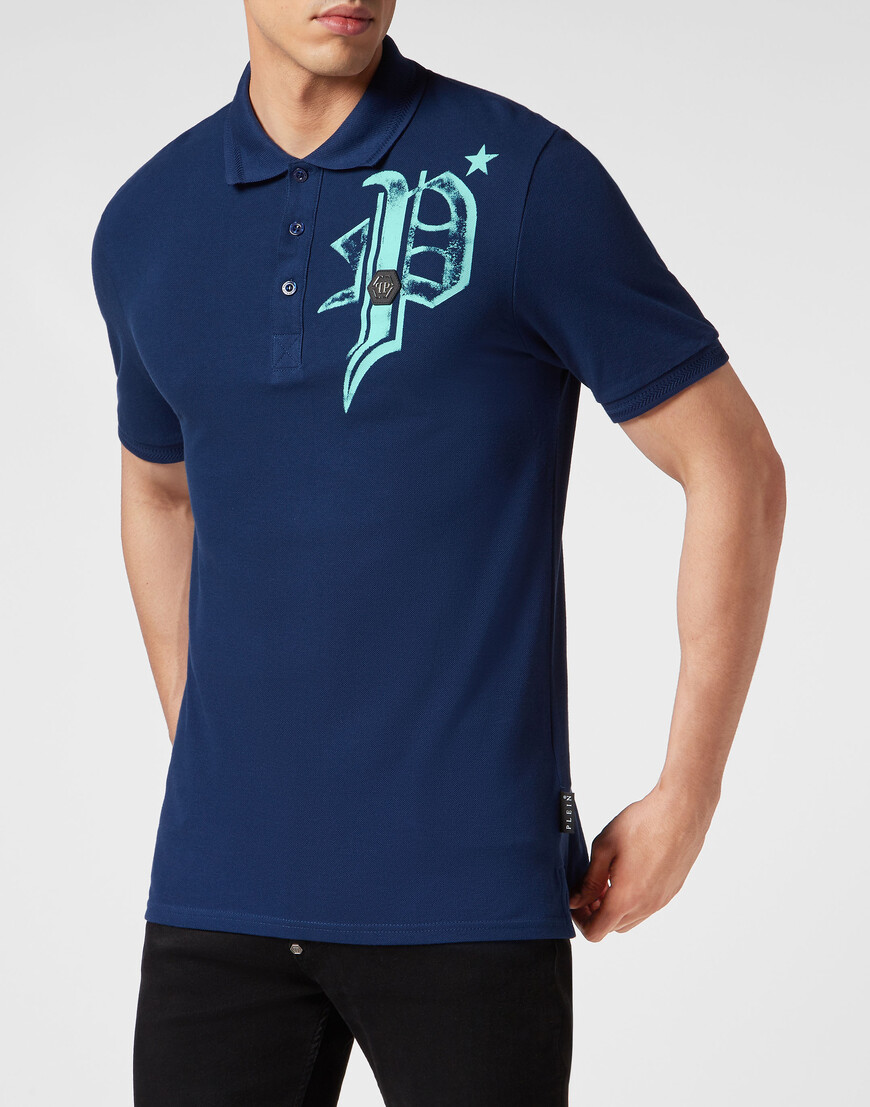 

Поло Philipp Plein, Синий