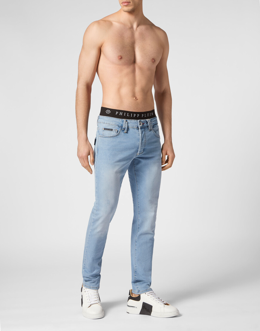 

Джинсы Прямые Philipp Plein, Голубой