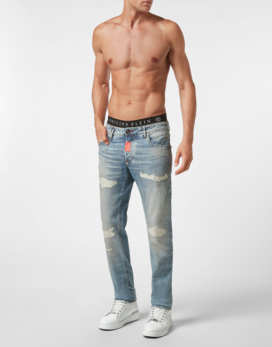 

Джинсы Прямые Philipp Plein, Голубой