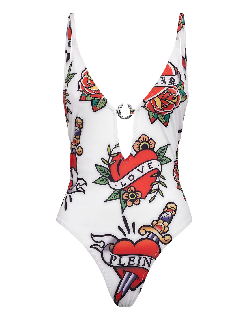 

Купальник Сплошной Philipp Plein, Белый