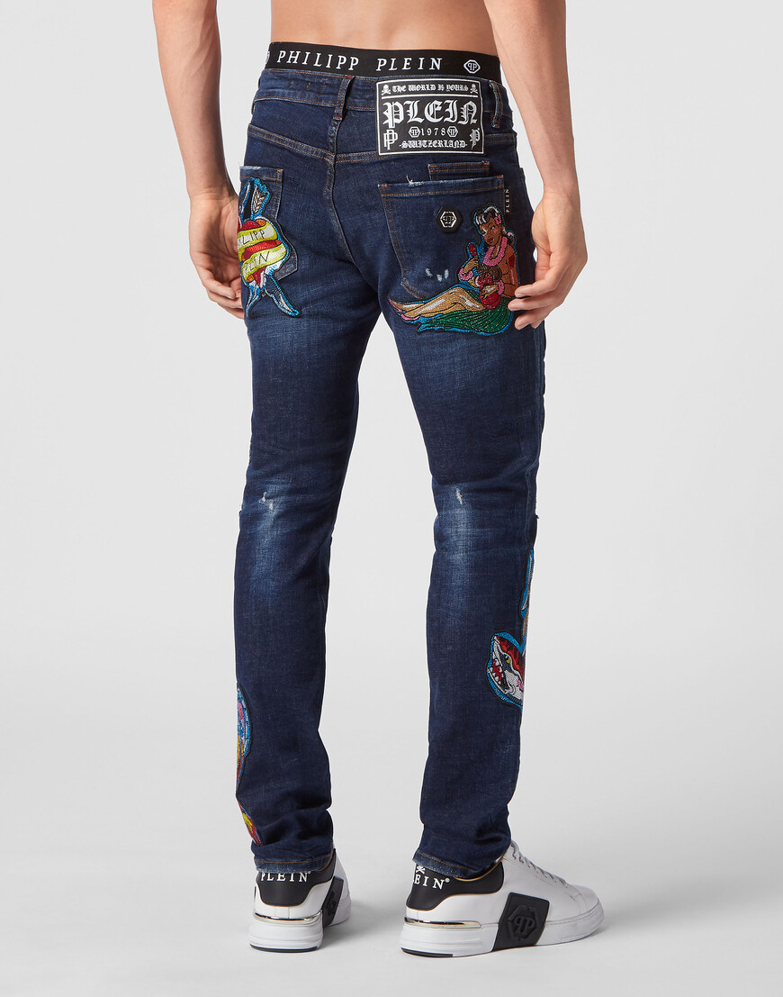 

Джинсы Прямые Philipp Plein, Синий